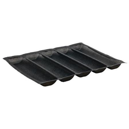 WINCO 5 Loaf Silicone Bread Baking Pan SBF-5K